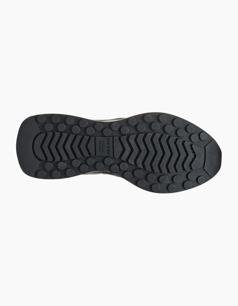Geox Amabel Metallic Womens Trainers Gun