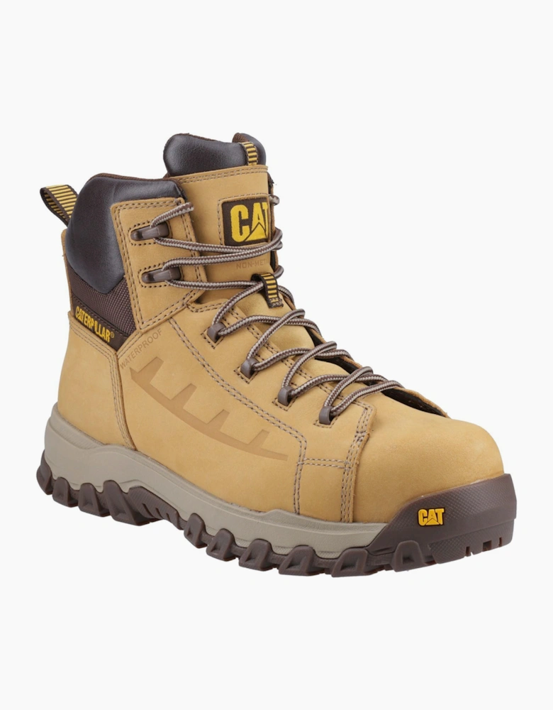 Caterpillar Safety Caterpillar Threshold Rebound Waterproof Safety Boots Mens Honey