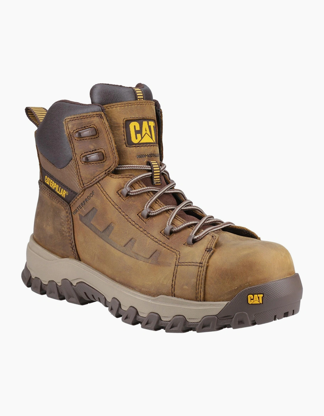 Caterpillar Safety Caterpillar Threshold Rebound Waterproof Safety Boots Mens Pyramid