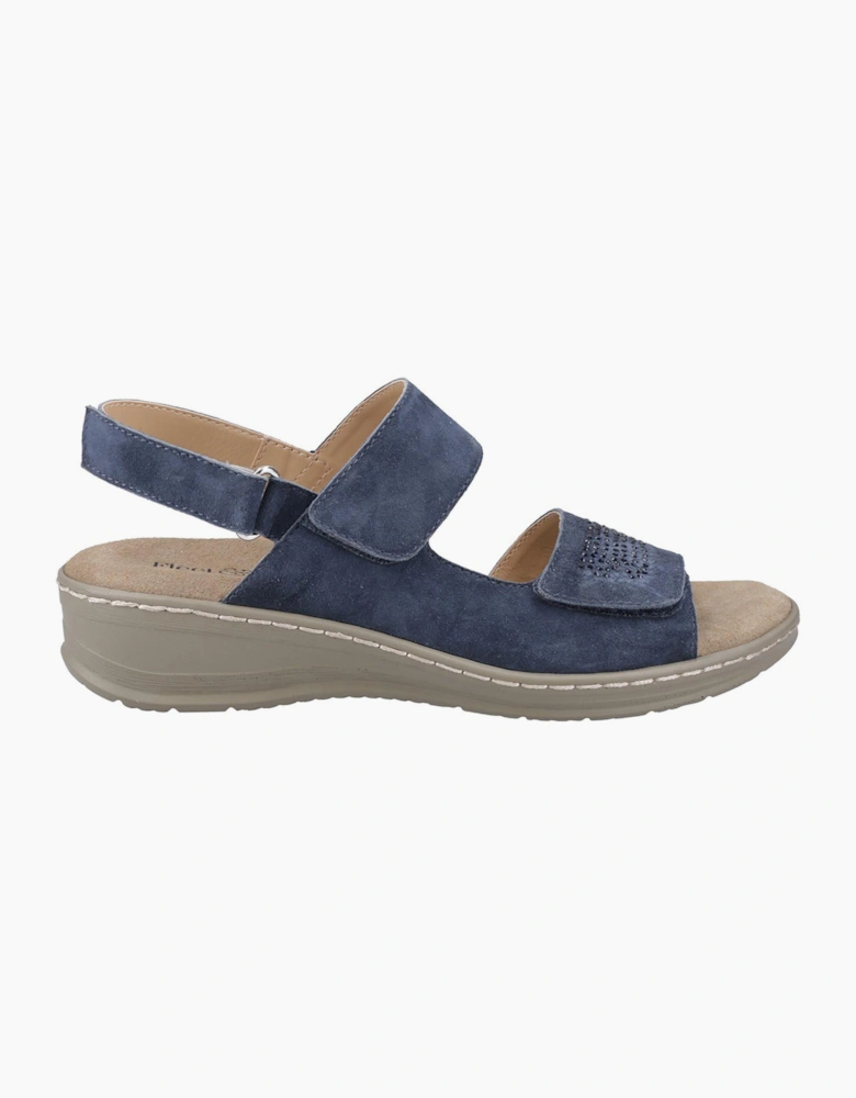 Fleet & Foster Bernice Womens Leather Sandal Navy
