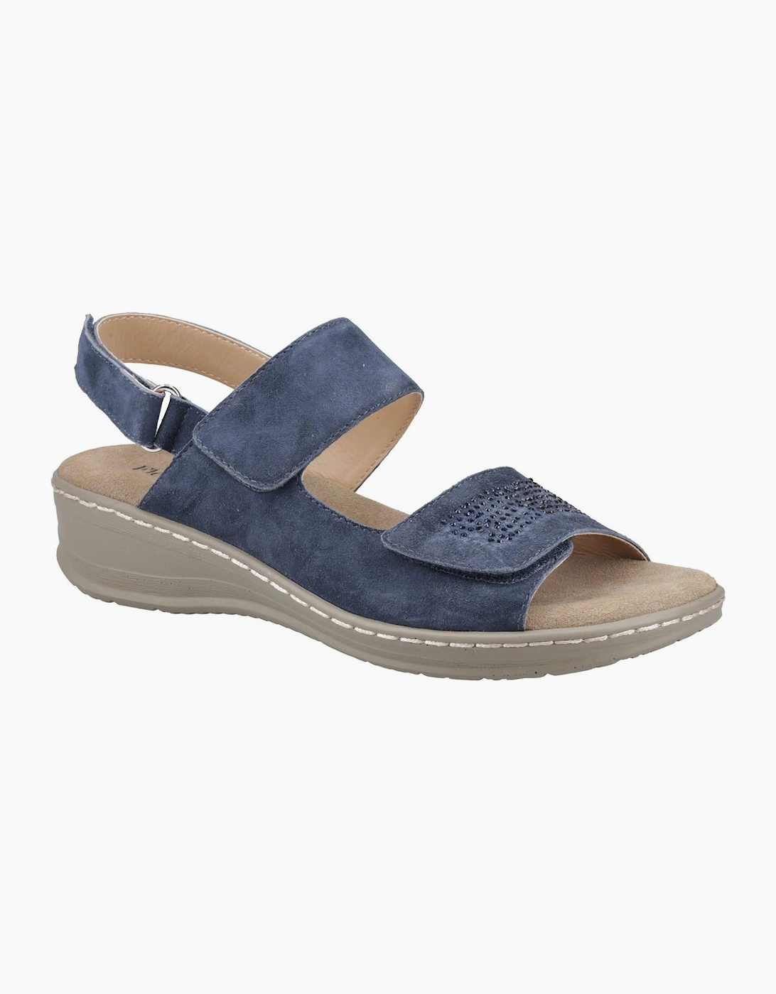 Fleet & Foster Bernice Womens Leather Sandal Navy