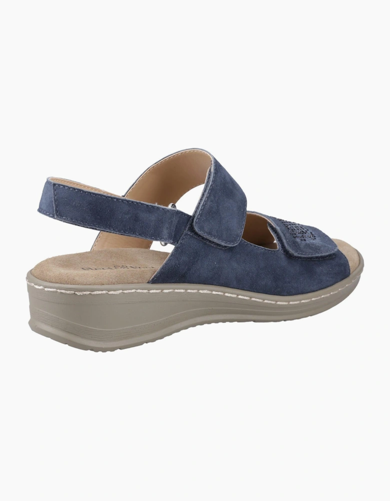 Fleet & Foster Bernice Womens Leather Sandal Navy