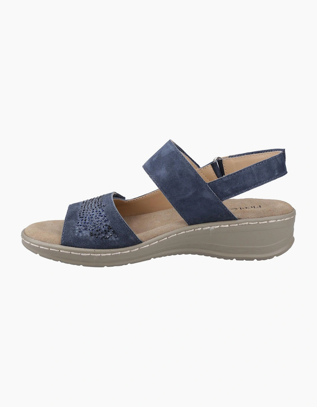 Fleet & Foster Bernice Womens Leather Sandal Navy