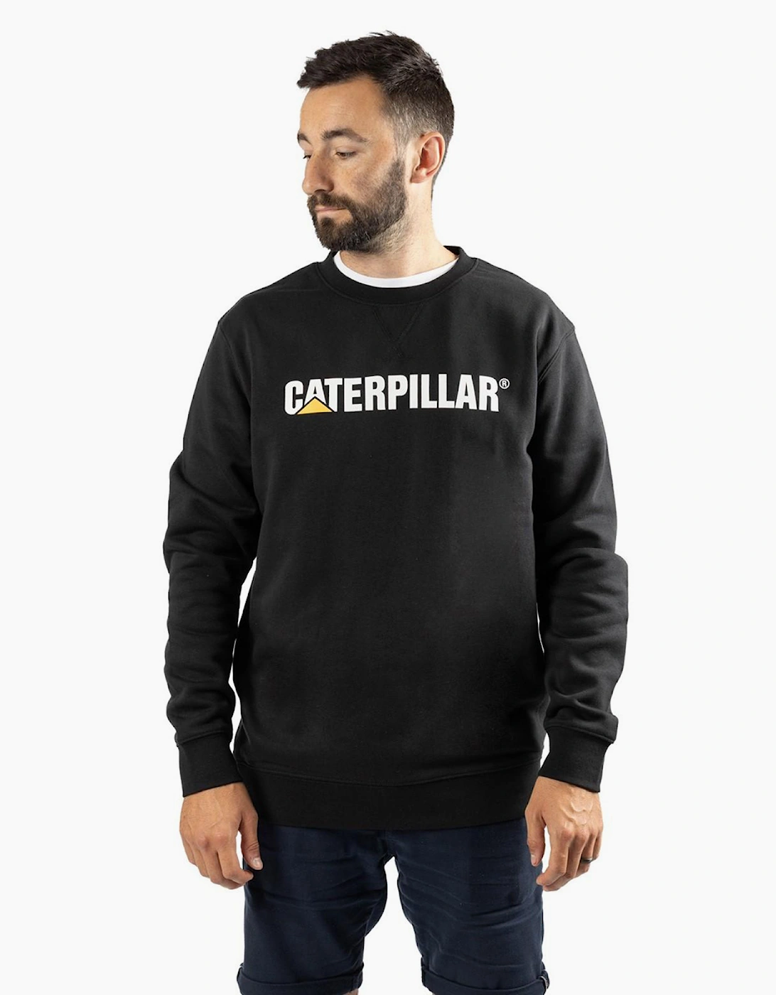 Caterpillar Crewneck Sweatshirt Mens Black