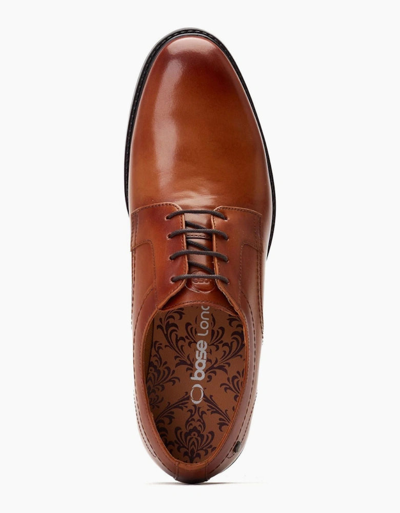 Base London Drake Waxy Mens Leather Shoes Tan