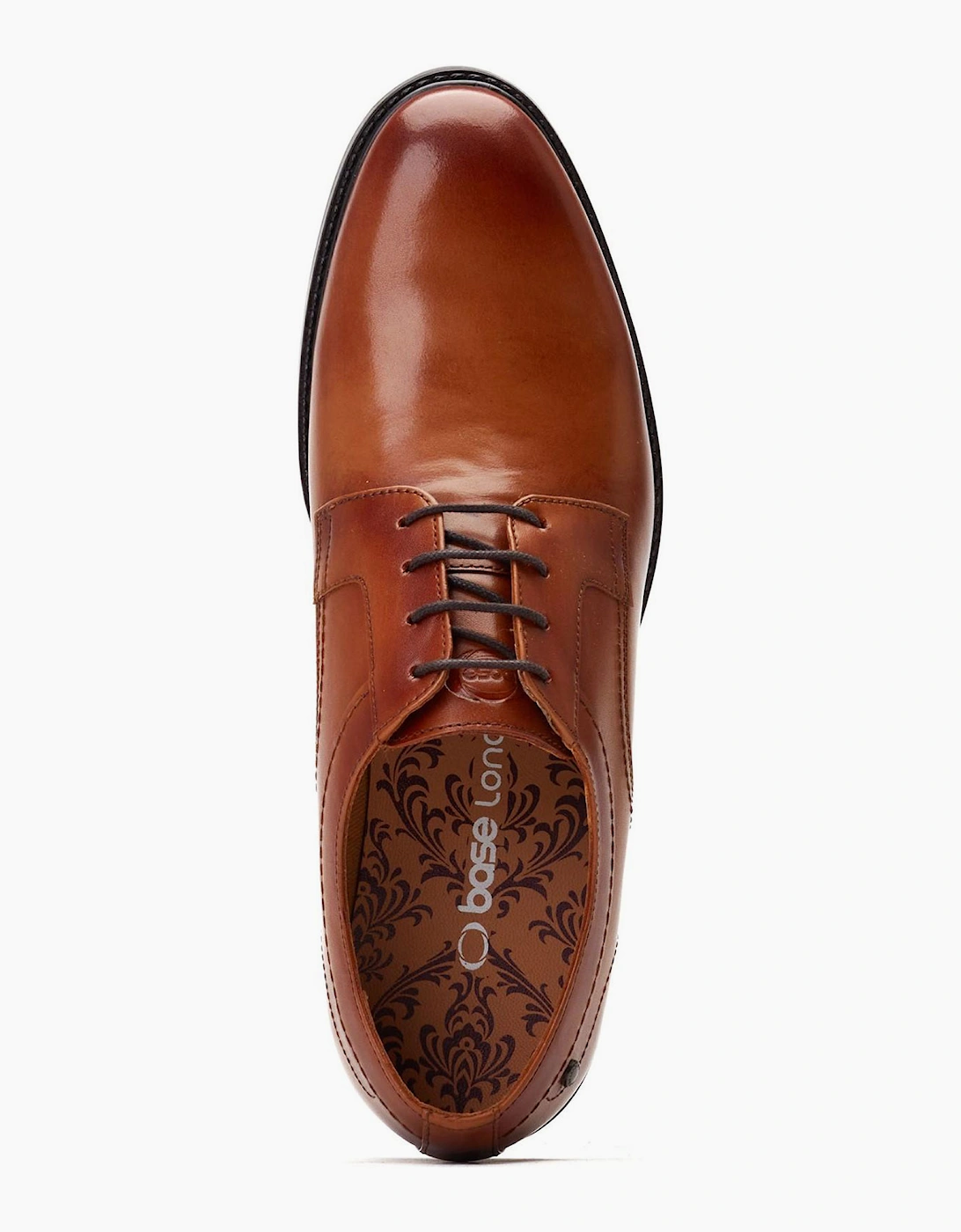 Base London Drake Waxy Mens Leather Shoes Tan