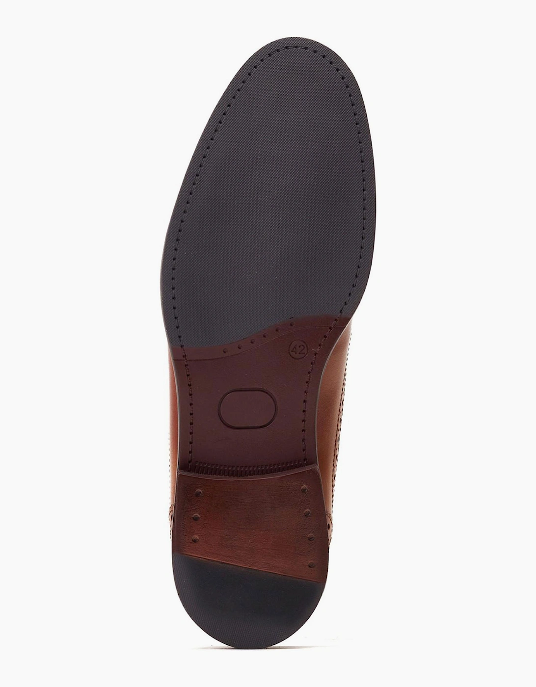 Base London Drake Waxy Mens Leather Shoes Tan