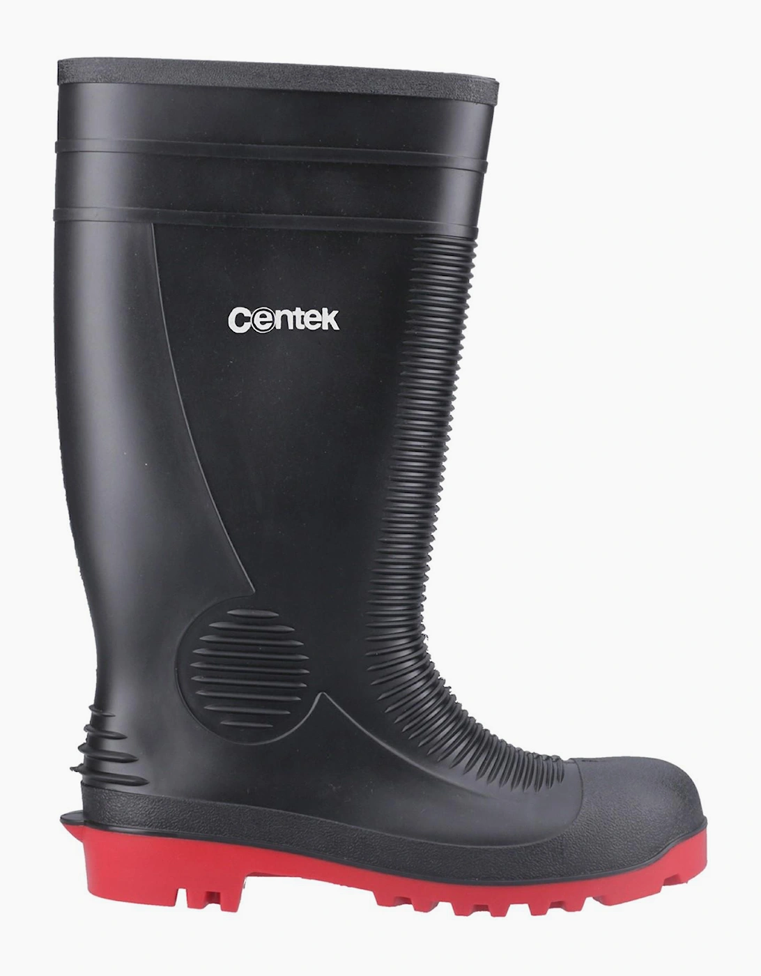 Centek FS340 Unisex Safety Wellington Boots Black/Red