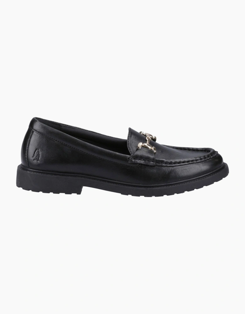 Hush Puppies Verity Womens Leather Loafers Black