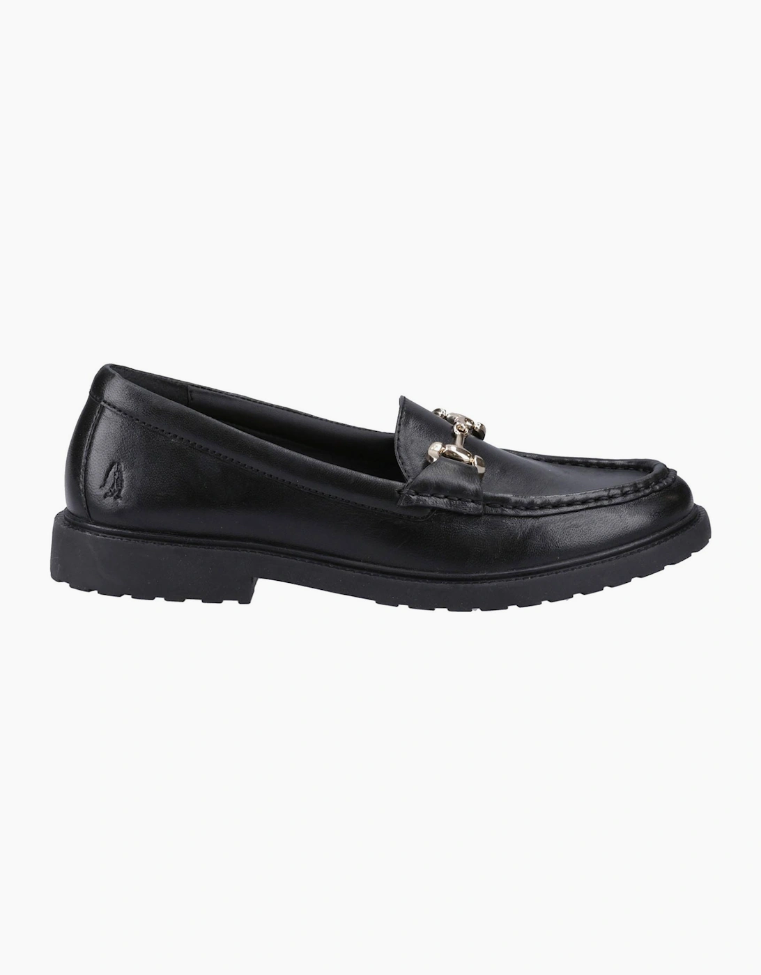 Hush Puppies Verity Womens Leather Loafers Black