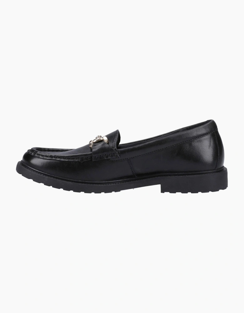 Hush Puppies Verity Womens Leather Loafers Black