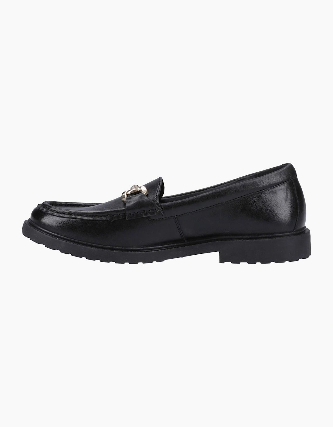 Hush Puppies Verity Womens Leather Loafers Black