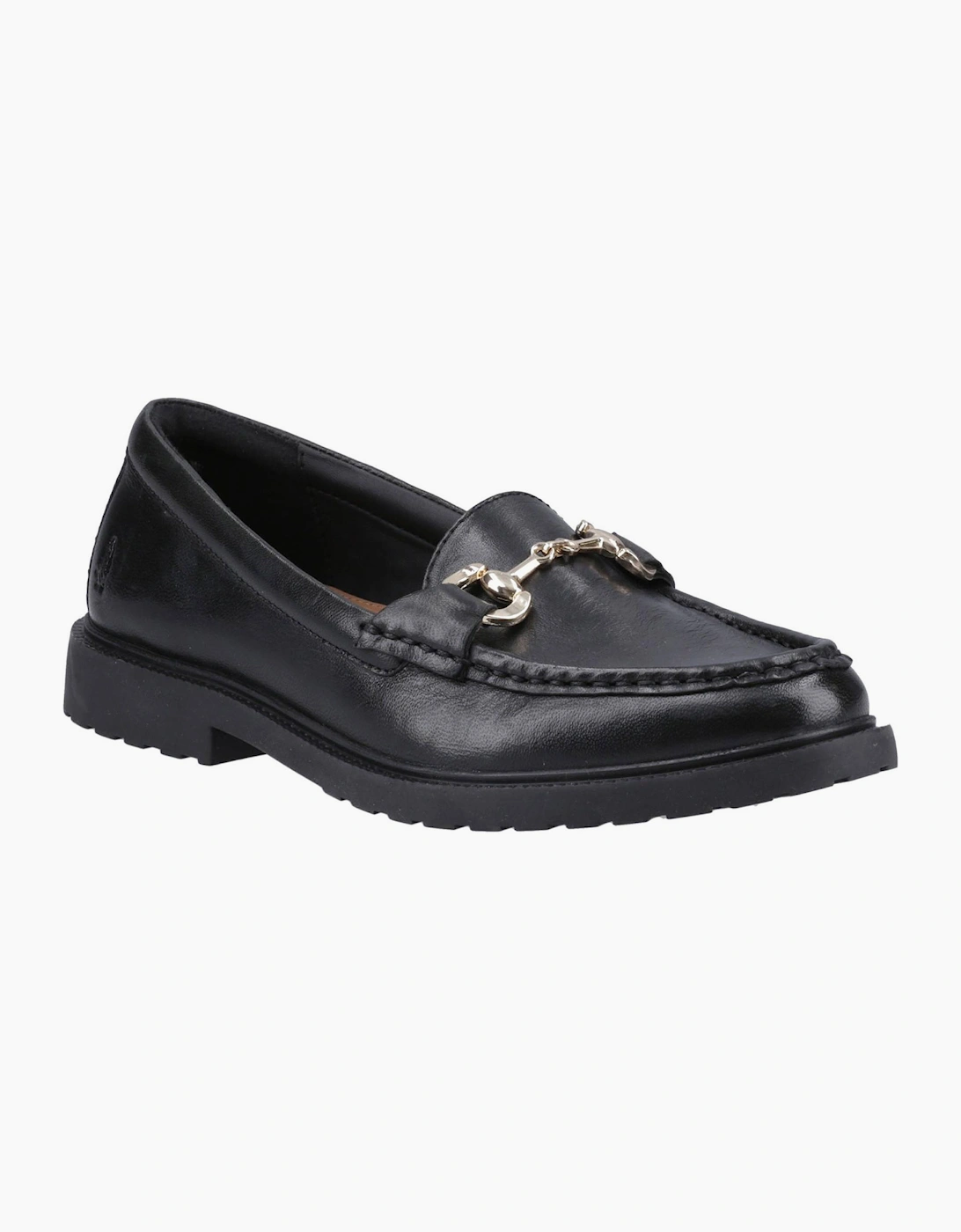 Hush Puppies Verity Womens Leather Loafers Black