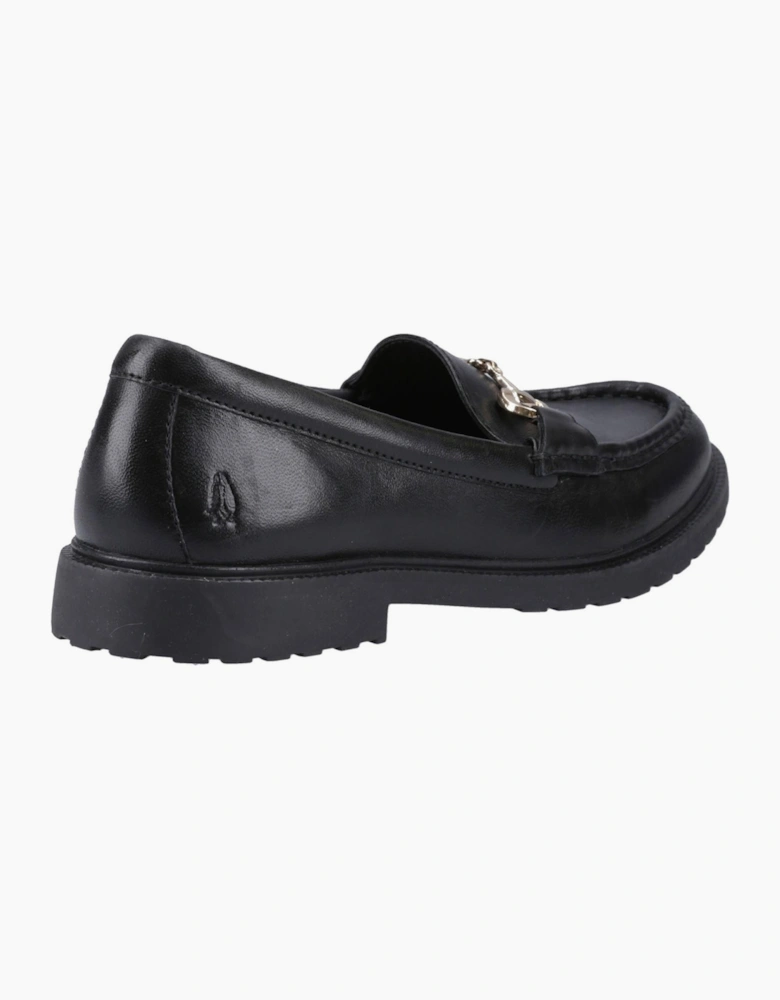 Hush Puppies Verity Womens Leather Loafers Black