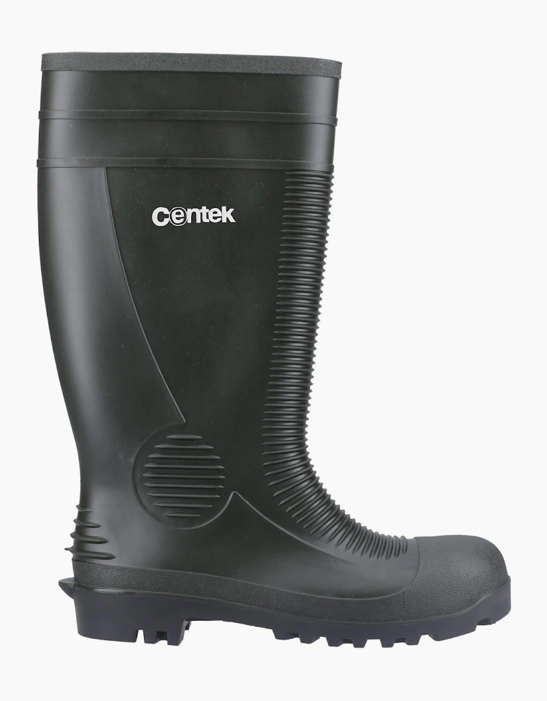 Centek FS340 Unisex Safety Wellington Boots Green/Black