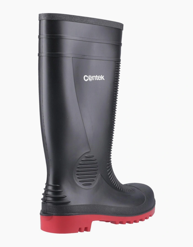 Centek FS340 Unisex Safety Wellington Boots Black/Red