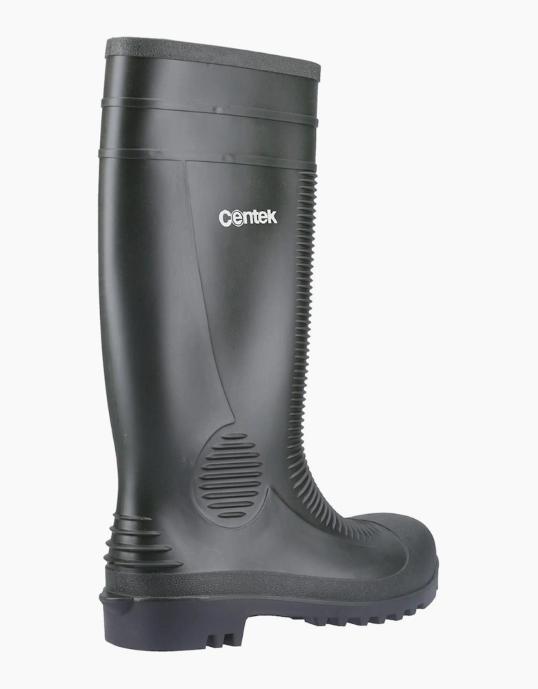 Centek FS340 Unisex Safety Wellington Boots Green/Black