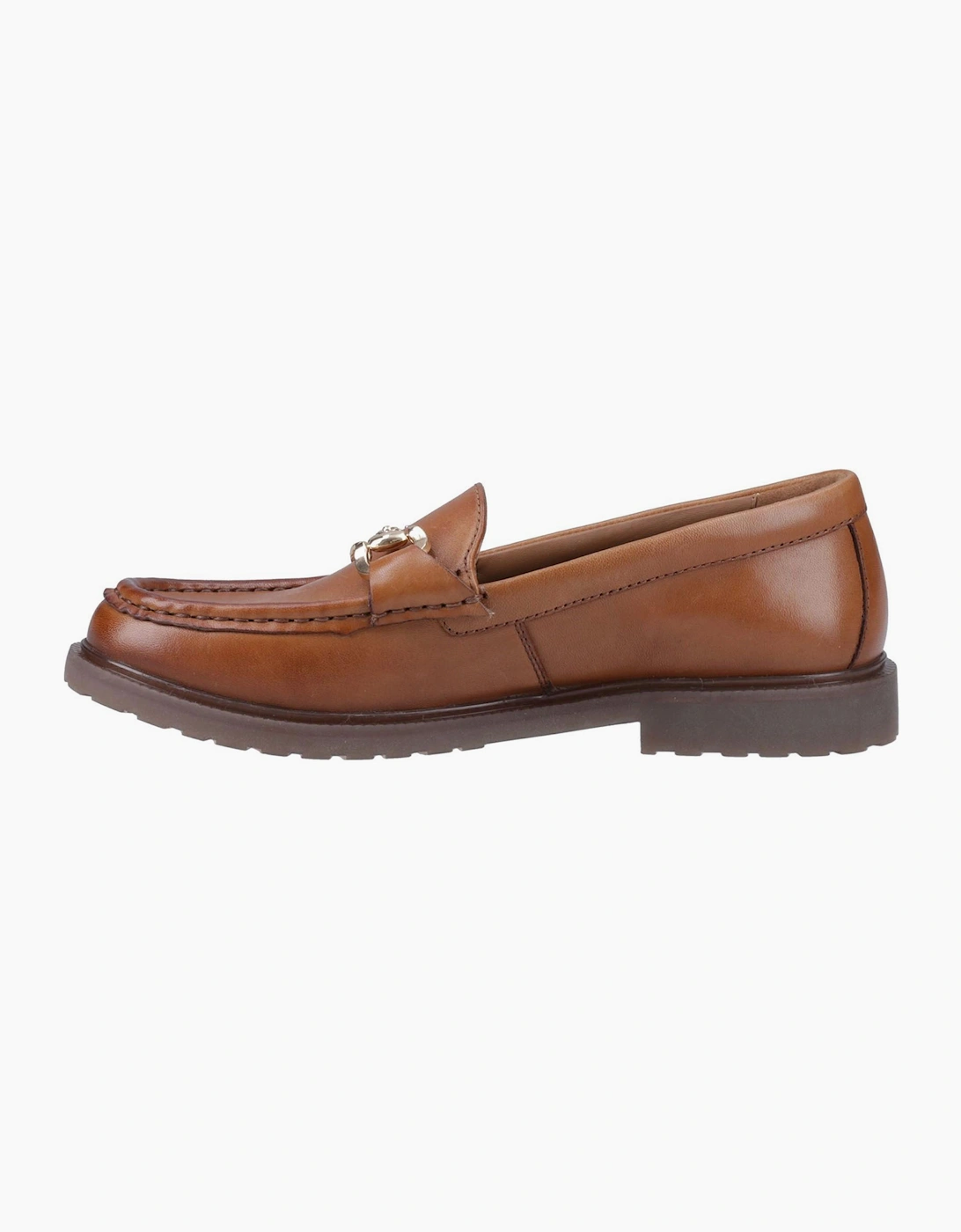 Hush Puppies Verity Womens Leather Loafers Tan