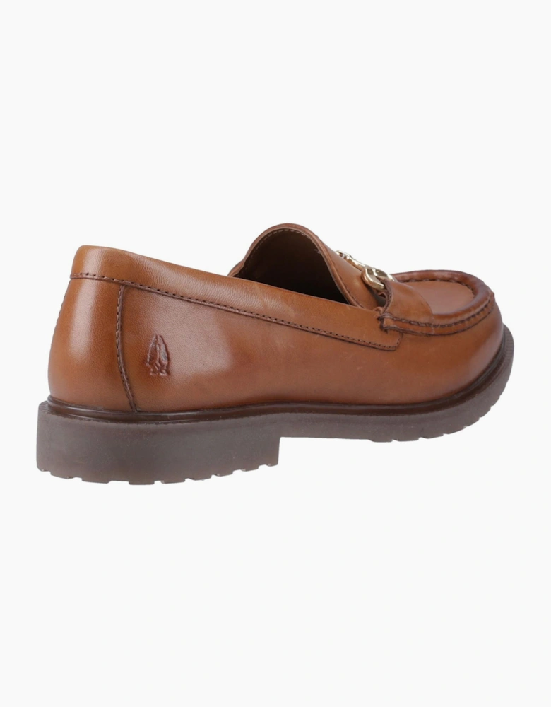 Hush Puppies Verity Womens Leather Loafers Tan