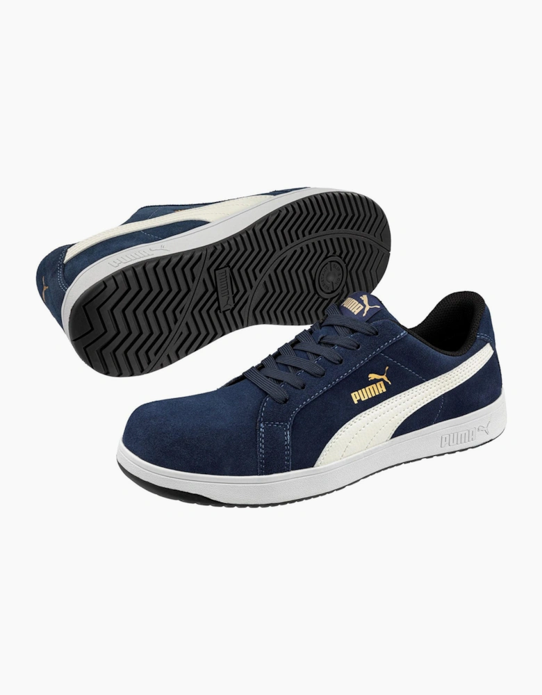 Puma Safety Iconic Low Safety Shoes Mens Navy