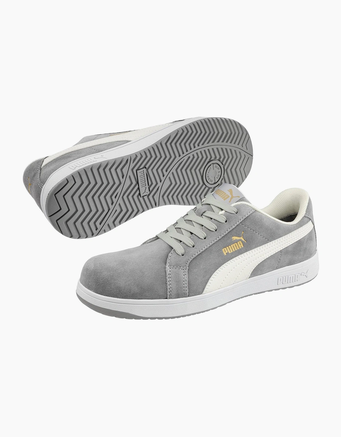 Puma Safety Iconic Low Mens Safety Shoes Grey