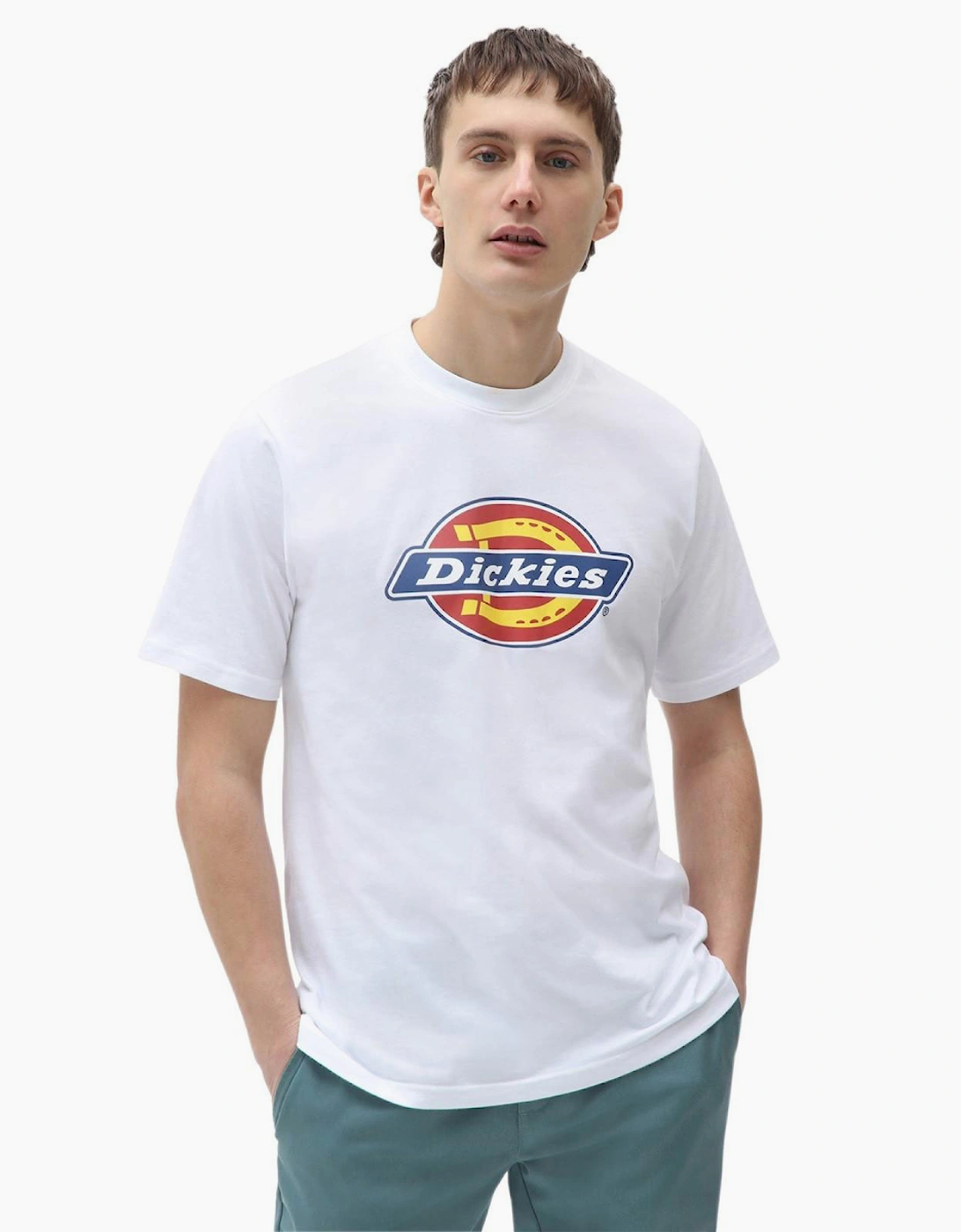 Dickies Icon Logo Mens Short Sleeve T-Shirt White