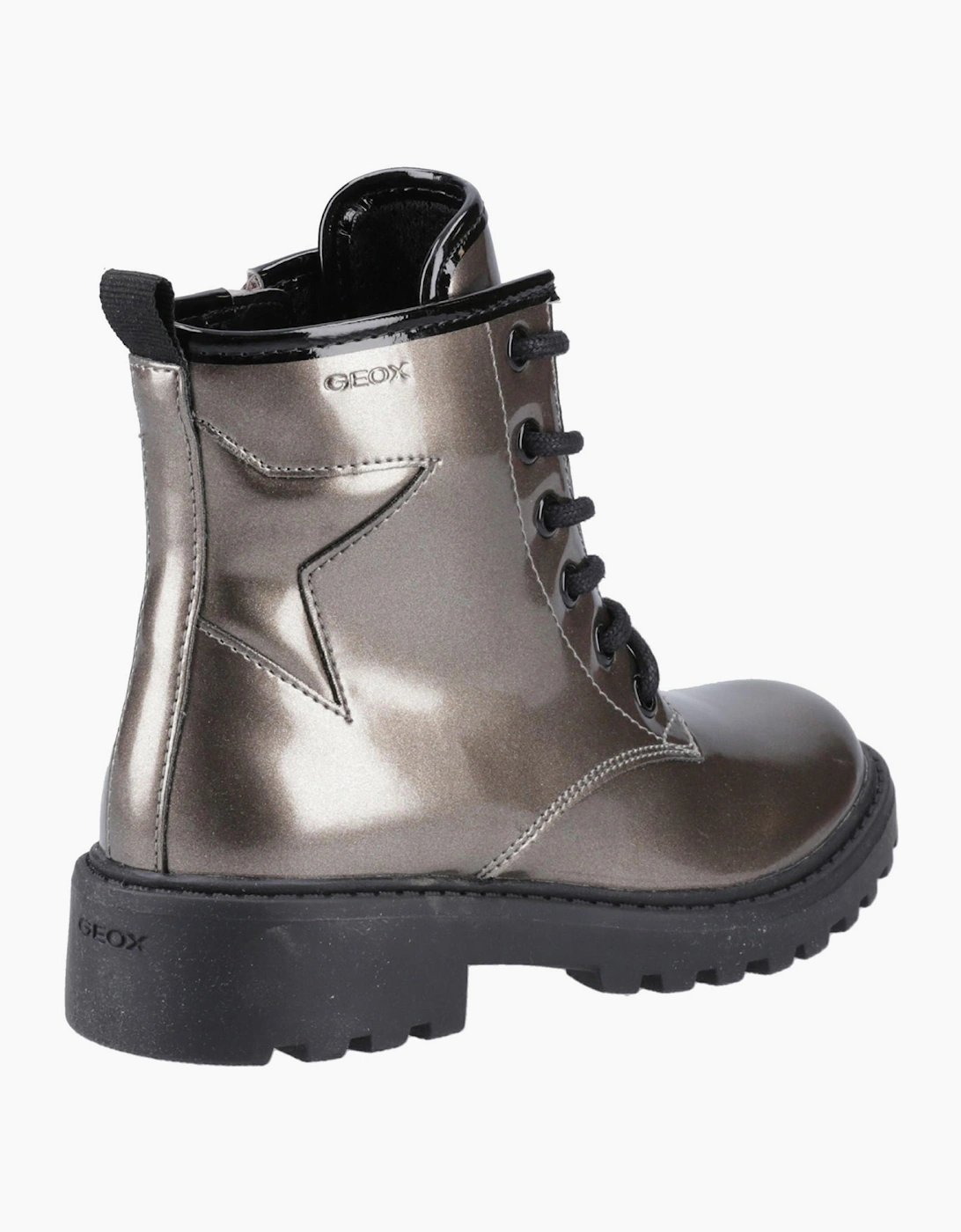 Geox J Casey G Womens Boots Silver