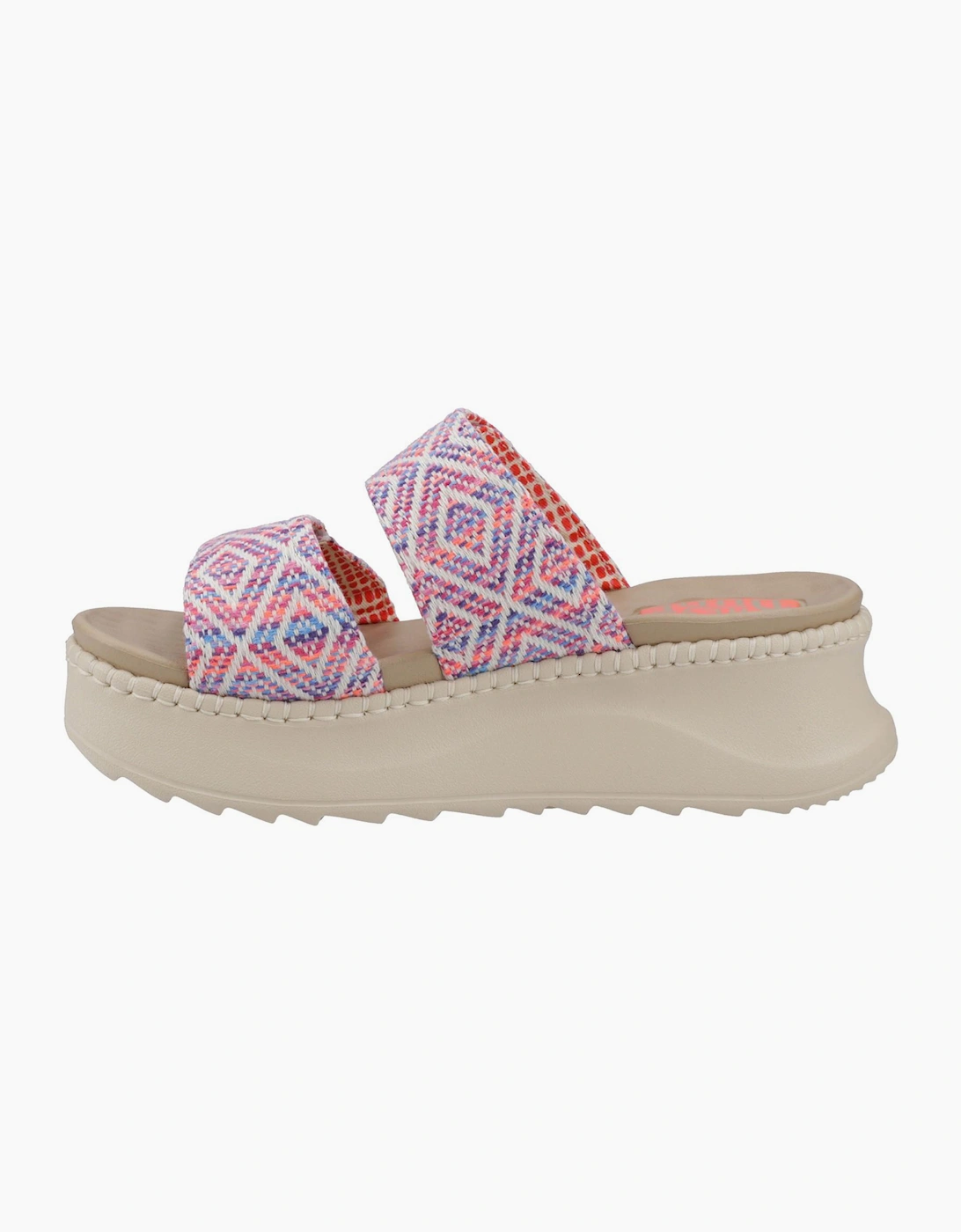 Hey Dude Delray Womens Sandals Blue / Pink / Multi