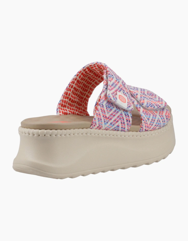 Hey Dude Delray Womens Sandals Blue / Pink / Multi