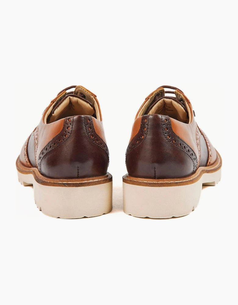 Pod Kortney Womens Brogue Shoes Tan Multi
