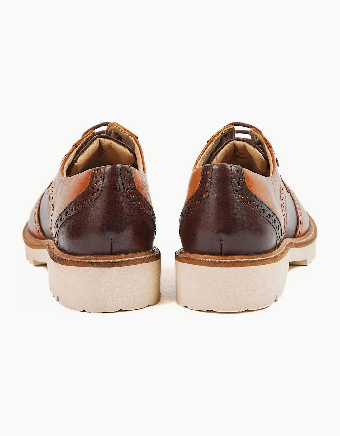 Pod Kortney Womens Brogue Shoes Tan Multi