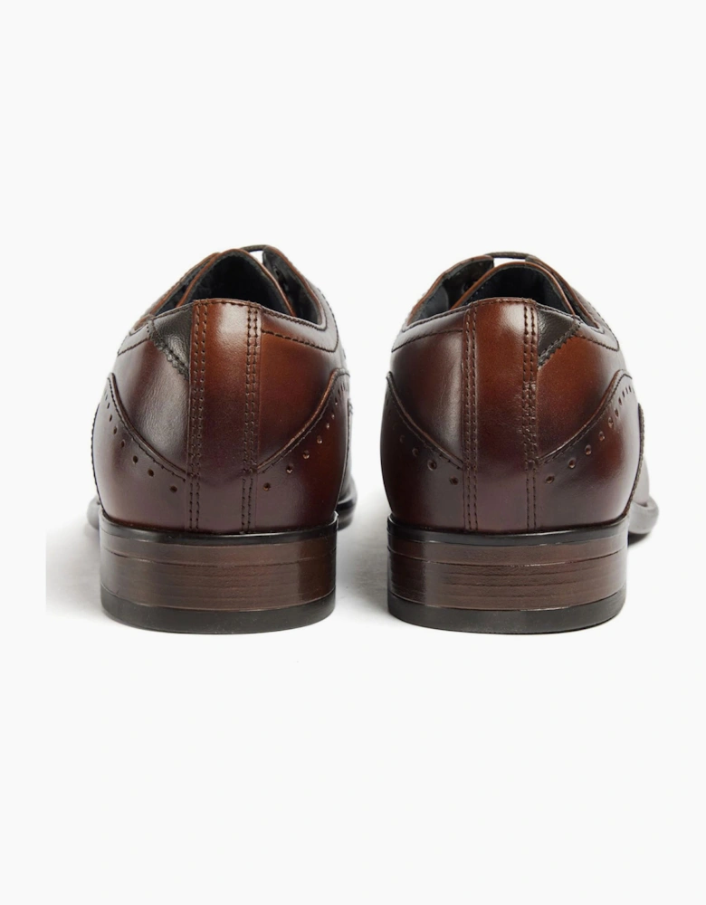 Pod Ralph Mens Oxford Shoes Cognac