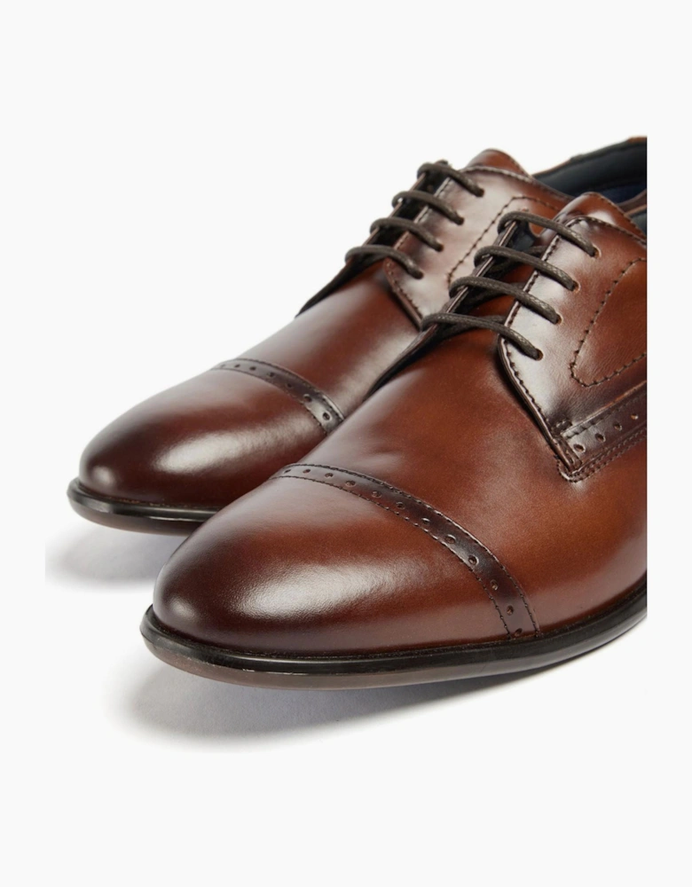 Pod Ralph Mens Oxford Shoes Cognac