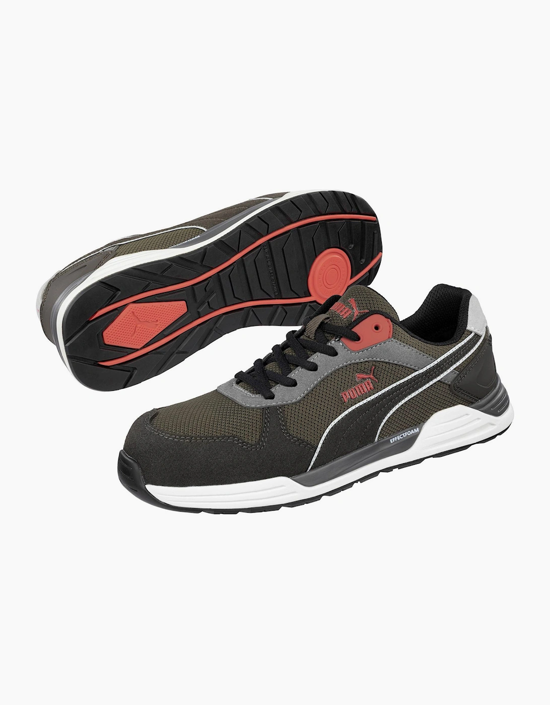 Puma Safety Frontside Ivy Low Trainer Mens Ivy/White/Red