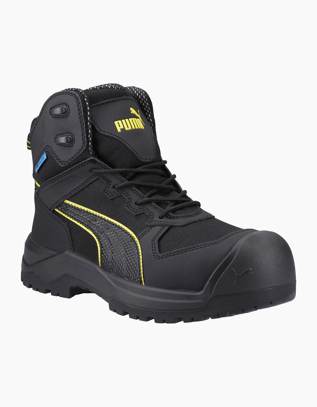 Puma Safety Rock Heavy Duty Waterproof Mens Boots Black/Yellow