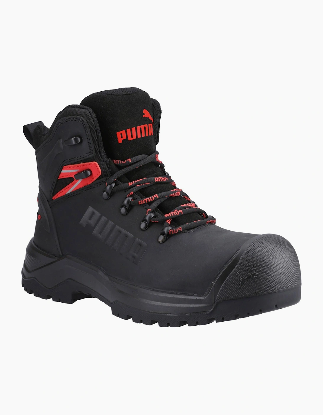 Puma Safety Iron Heavy Duty Boots Mens Black/Red