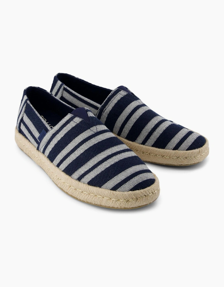 Toms Alpargata Rope 2.0 Mens Slip On Shoes Navy