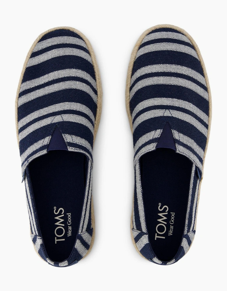 Toms Alpargata Rope 2.0 Mens Slip On Shoes Navy