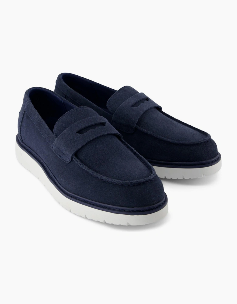 Toms Navi TRVL LITE Havana Mens Loafers Navy