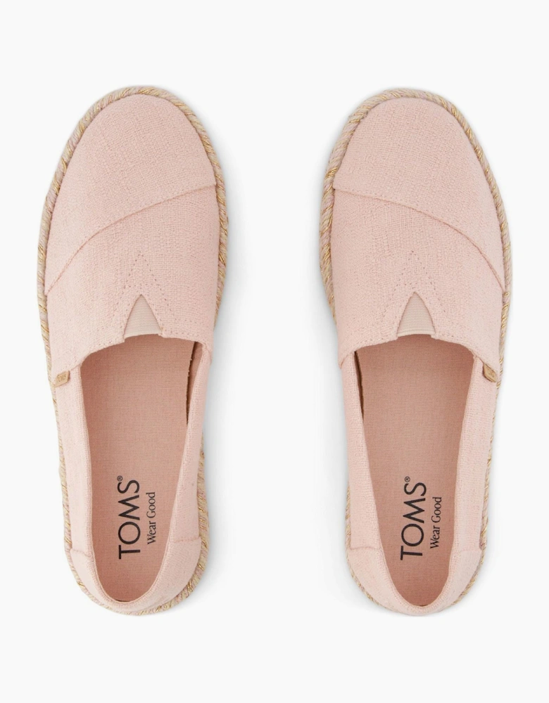 Toms Alpargata Rope 2.0 Womens Slip On Shoes Pale Rose