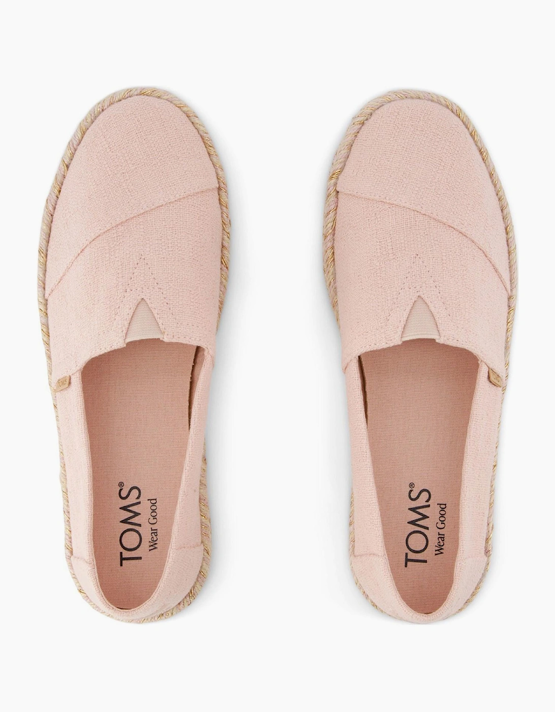 Toms Alpargata Rope 2.0 Womens Slip On Shoes Pale Rose