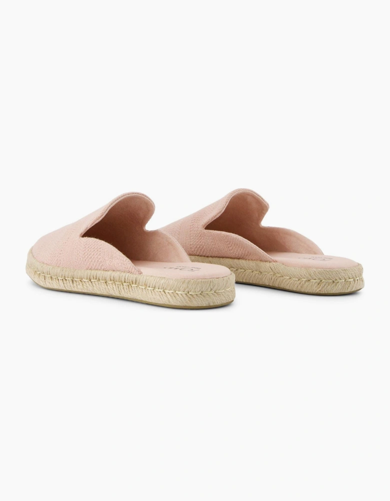Toms Santiago Womens Slip On Mule Shoes Pale Rose