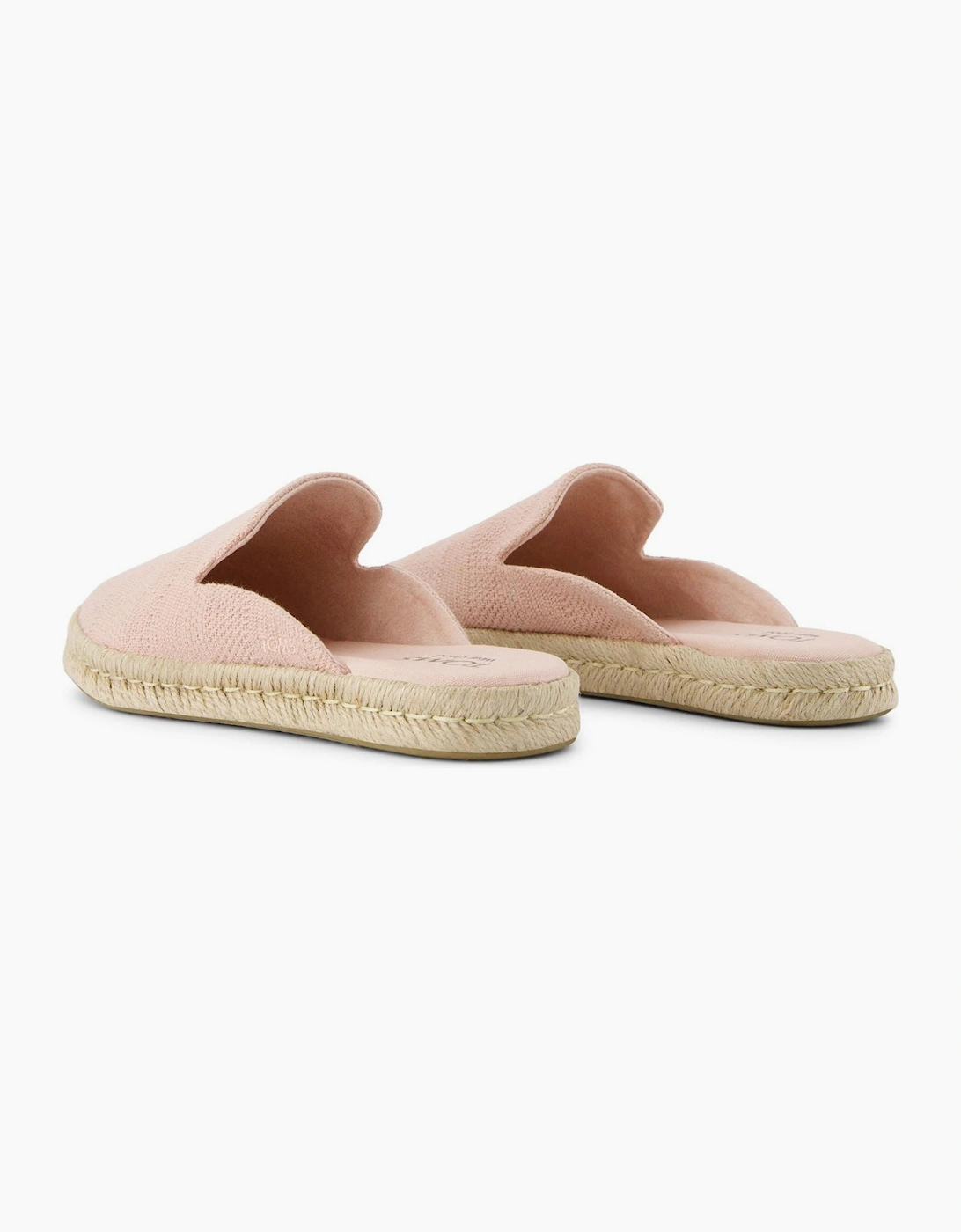 Toms Santiago Womens Slip On Mule Shoes Pale Rose