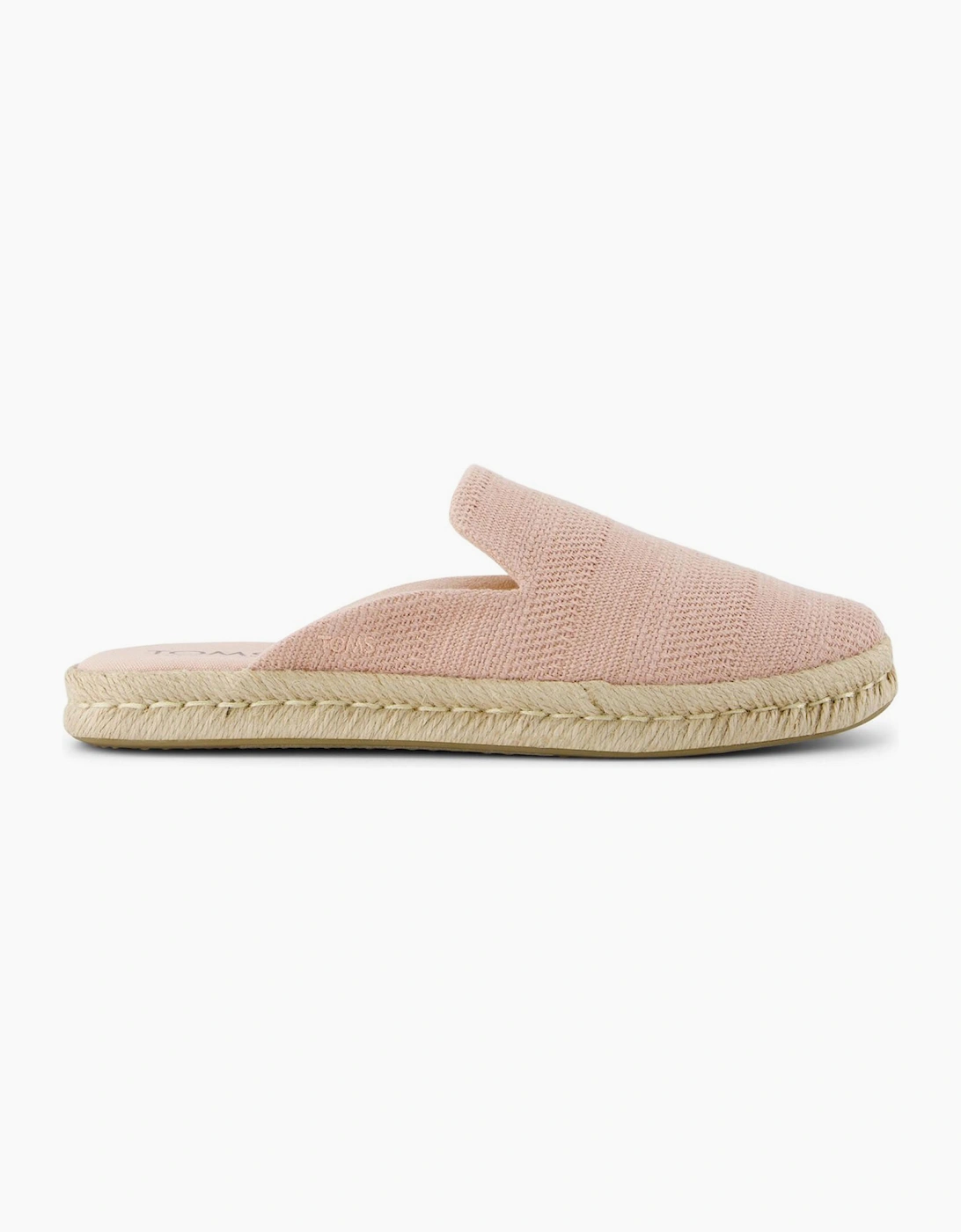 Toms Santiago Womens Slip On Mule Shoes Pale Rose
