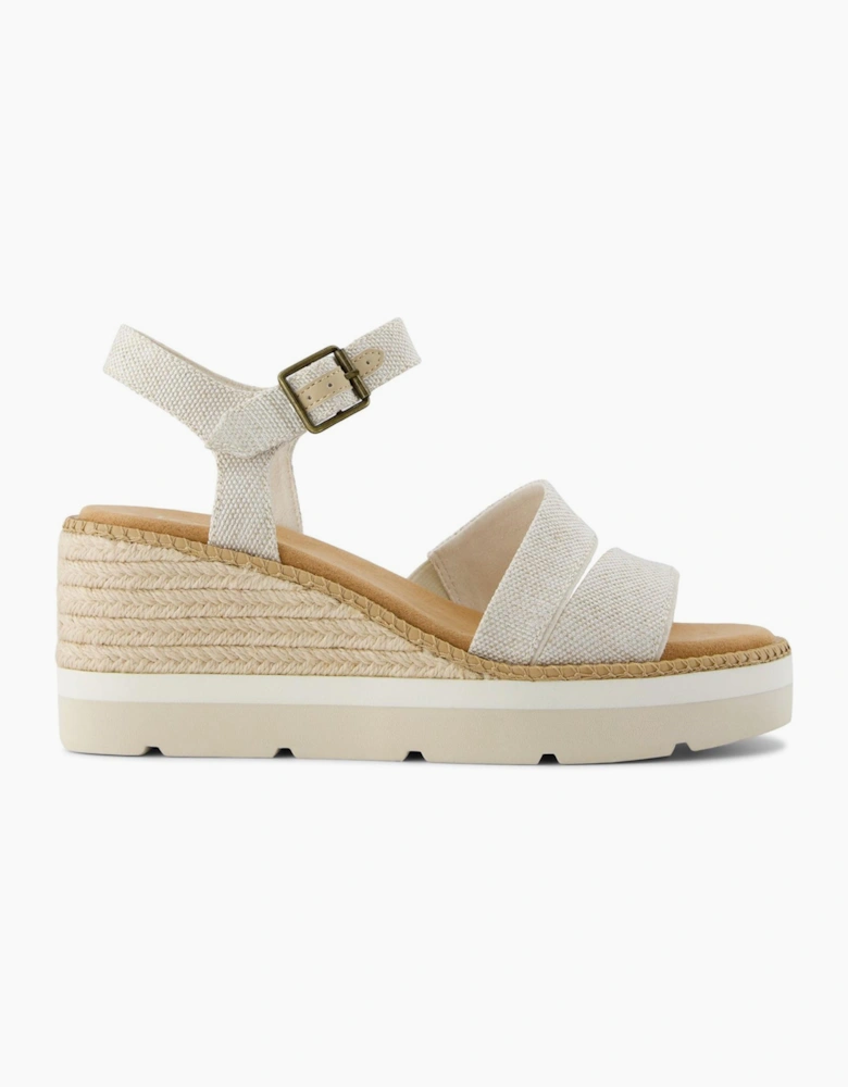 Toms Darya Womens Wedge Sandals Natural