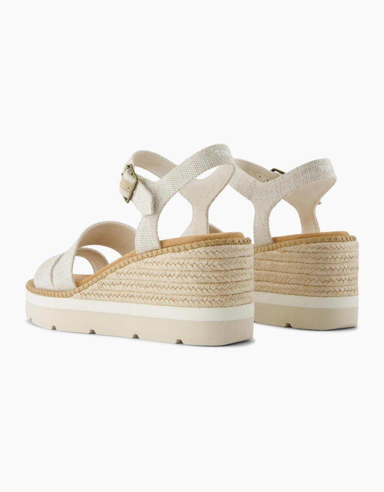 Toms Darya Womens Wedge Sandals Natural