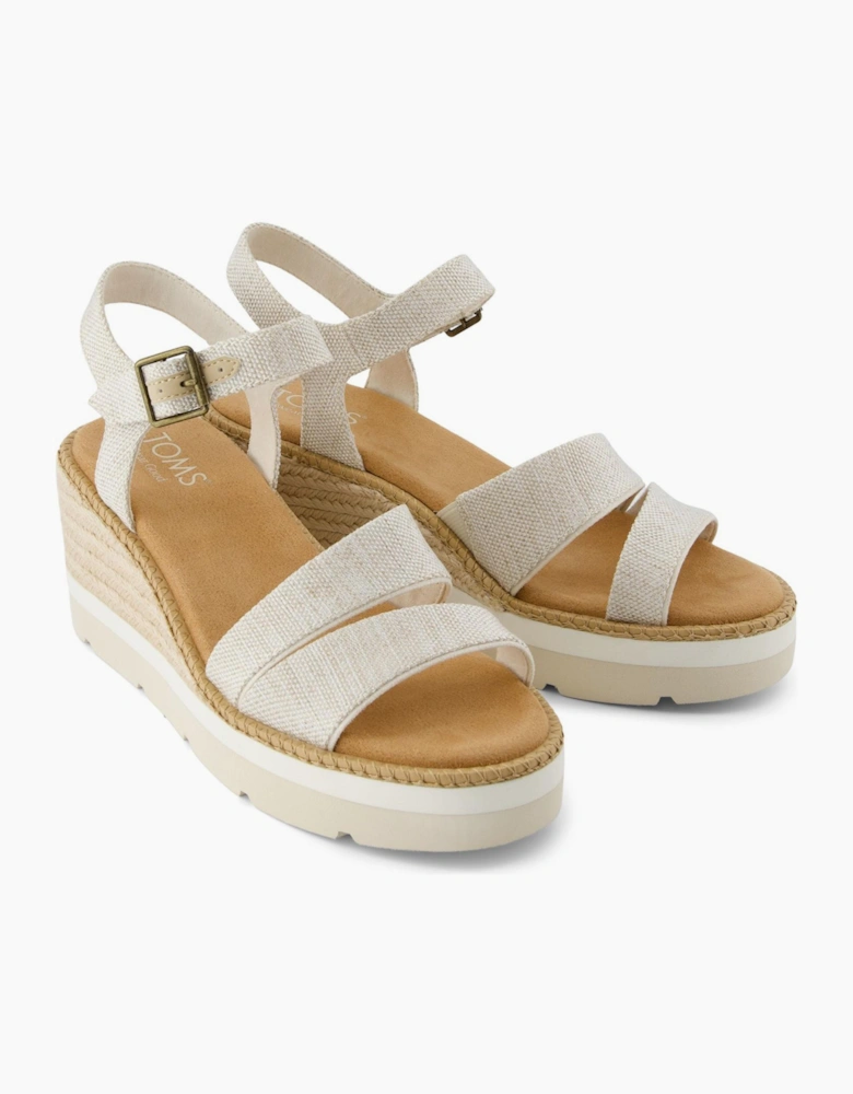 Toms Darya Womens Wedge Sandals Natural