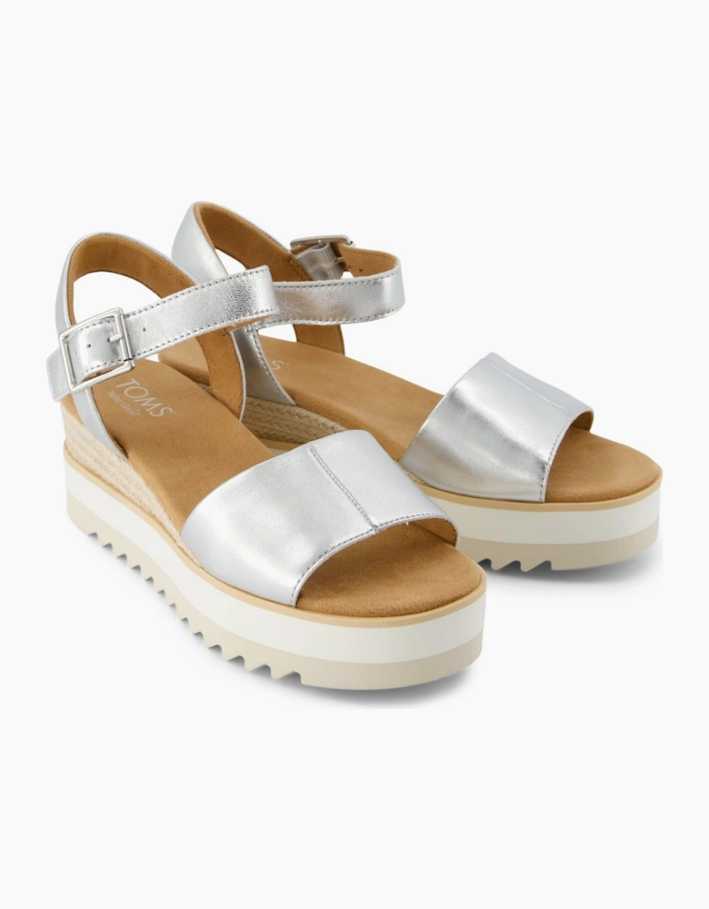 Toms Diana Womens Sandals Silver