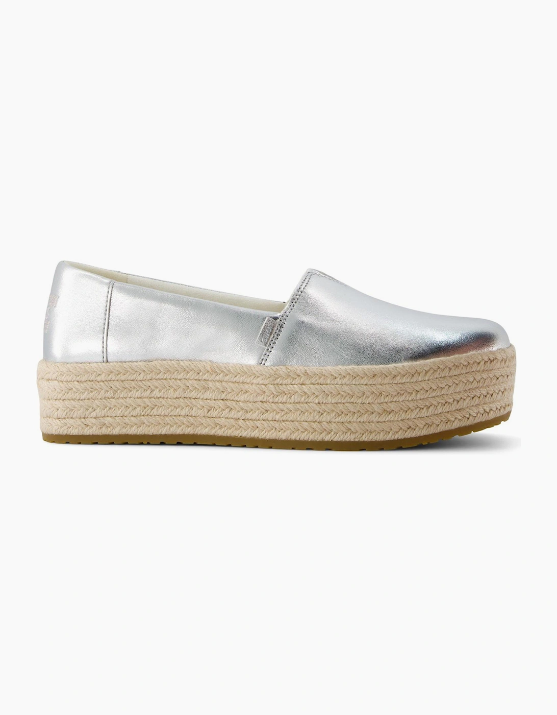 Toms Valencia Womens Shoes Silver