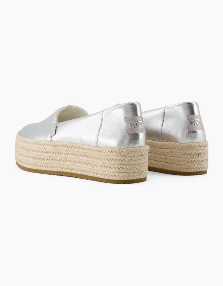 Toms Valencia Womens Shoes Silver